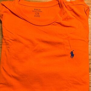 Polo by Ralph Lauren Bright Orange Tee - Men’s Large